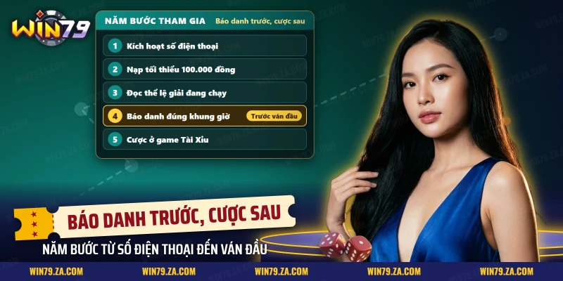 Năm bước từ kích hoạt số điện thoại đến cược Tài Xỉu trong sự kiện Vua Tài Xỉu